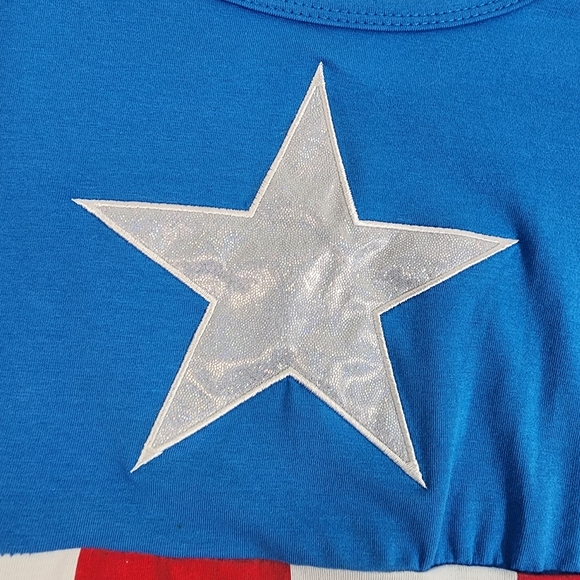 Marvel's Captain America / American Dream Cosplay Costume Crop Top - Picture 8 of 8